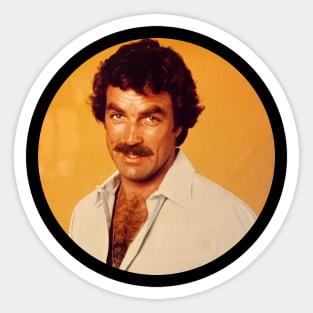 Cool Pose Tom Selleck Sticker